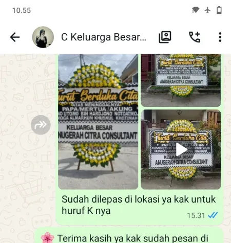 Pengiriman Papan Bunga Duka Cendono Dawe