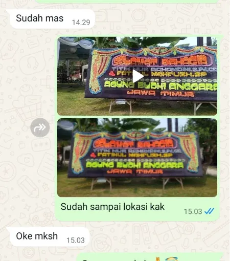 Pengiriman Papan Bunga Cendono Dawe