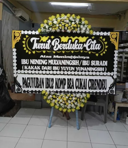 Papan Bunga Duka Cendono Dawe
